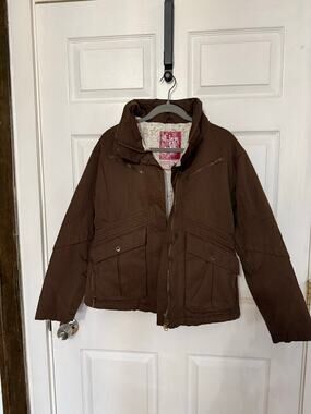 Vintage E408 Turbine Boardwear Brown Techwear Utility Snowboard Jacket Y2K